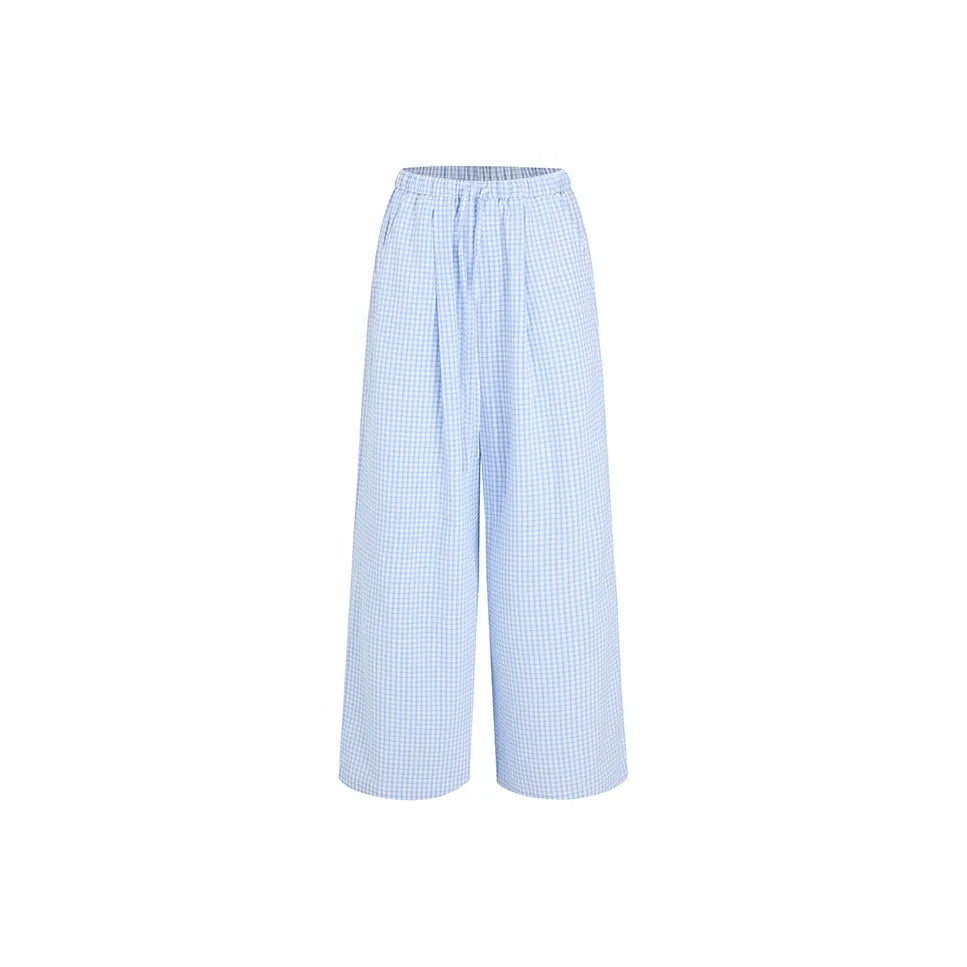 HEYABC Casual Pants Women's Blue White