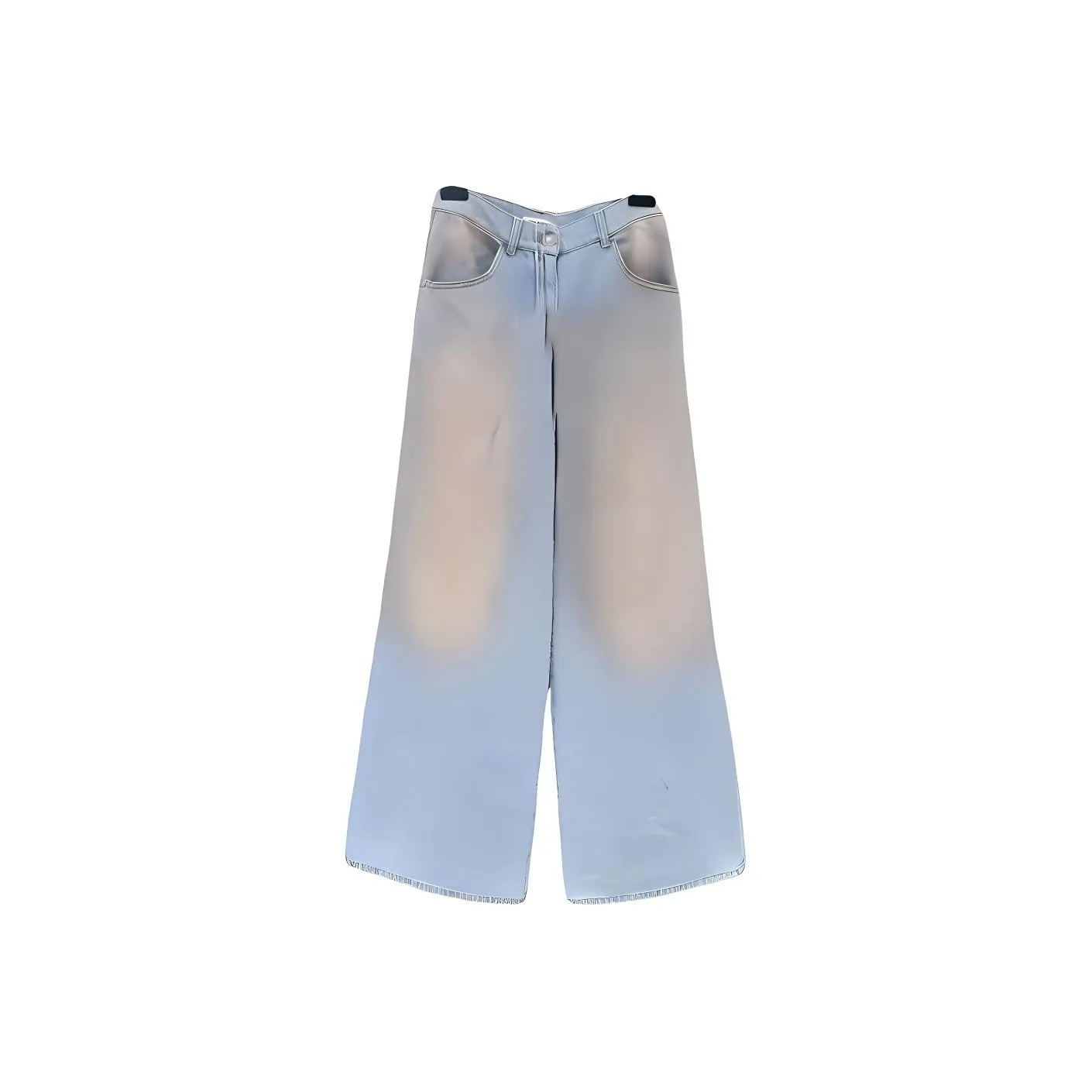 CHANEL Jeans Women's Orange Blue