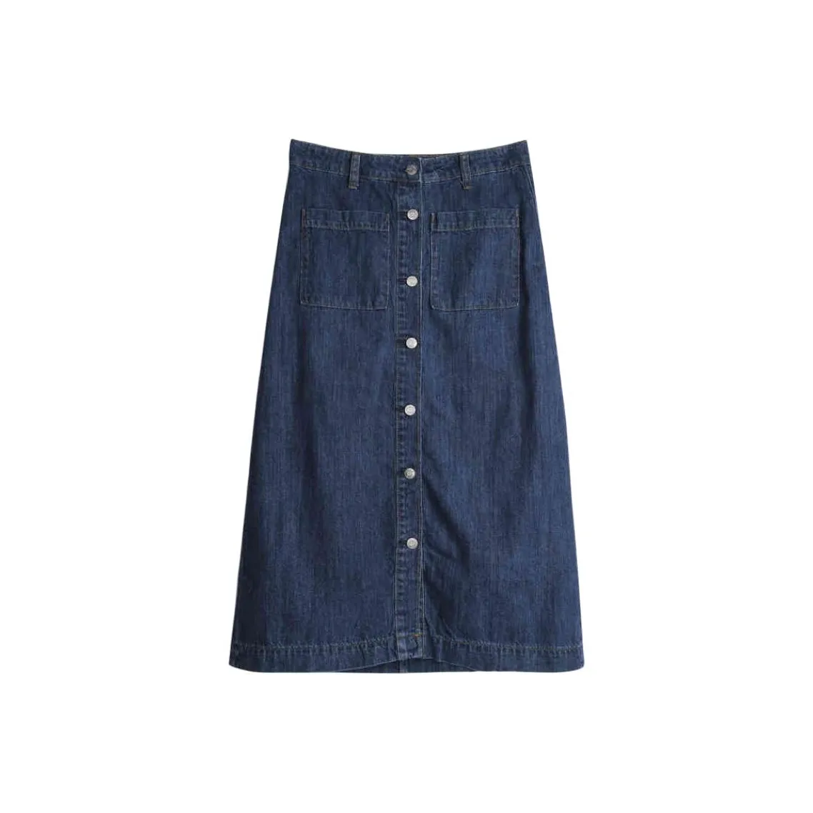 GAP совместный бренд Деним Длинная Юбка Женская Синяя