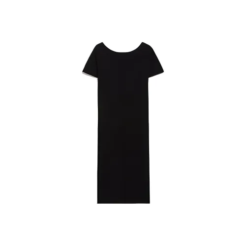 MaxMara Studio Black Женские Короткие Платья с Рукавами
