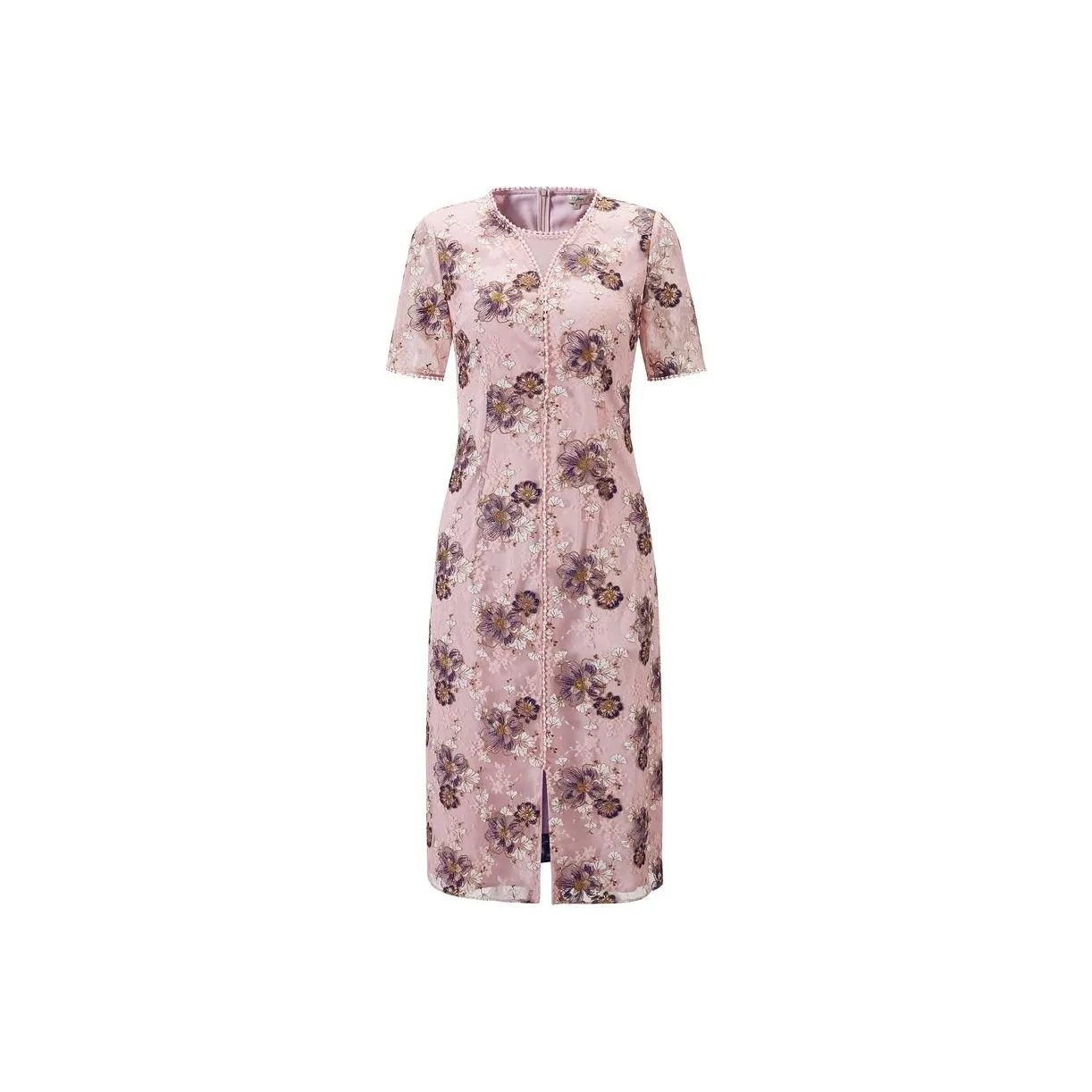 JZ Juzui Short Sleeved Dresses Women's Blossom Pink Red