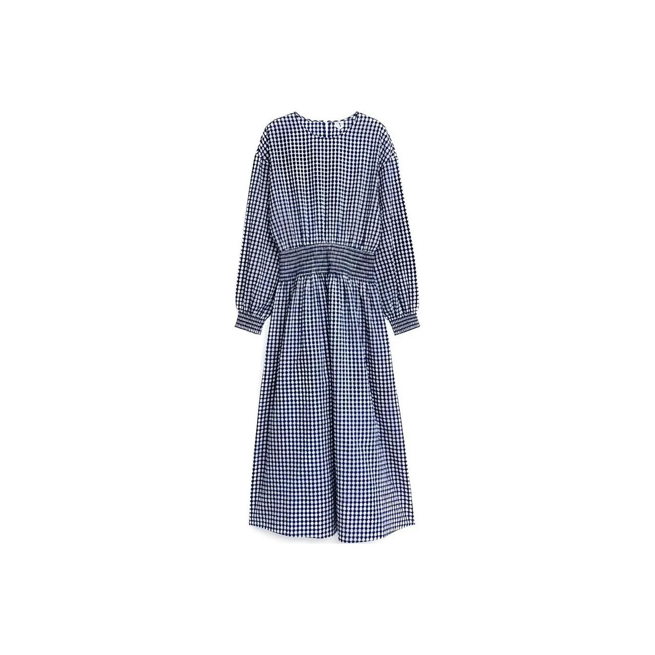 ARKET Long-Sleeved Dresses Women's Navy Blue/White