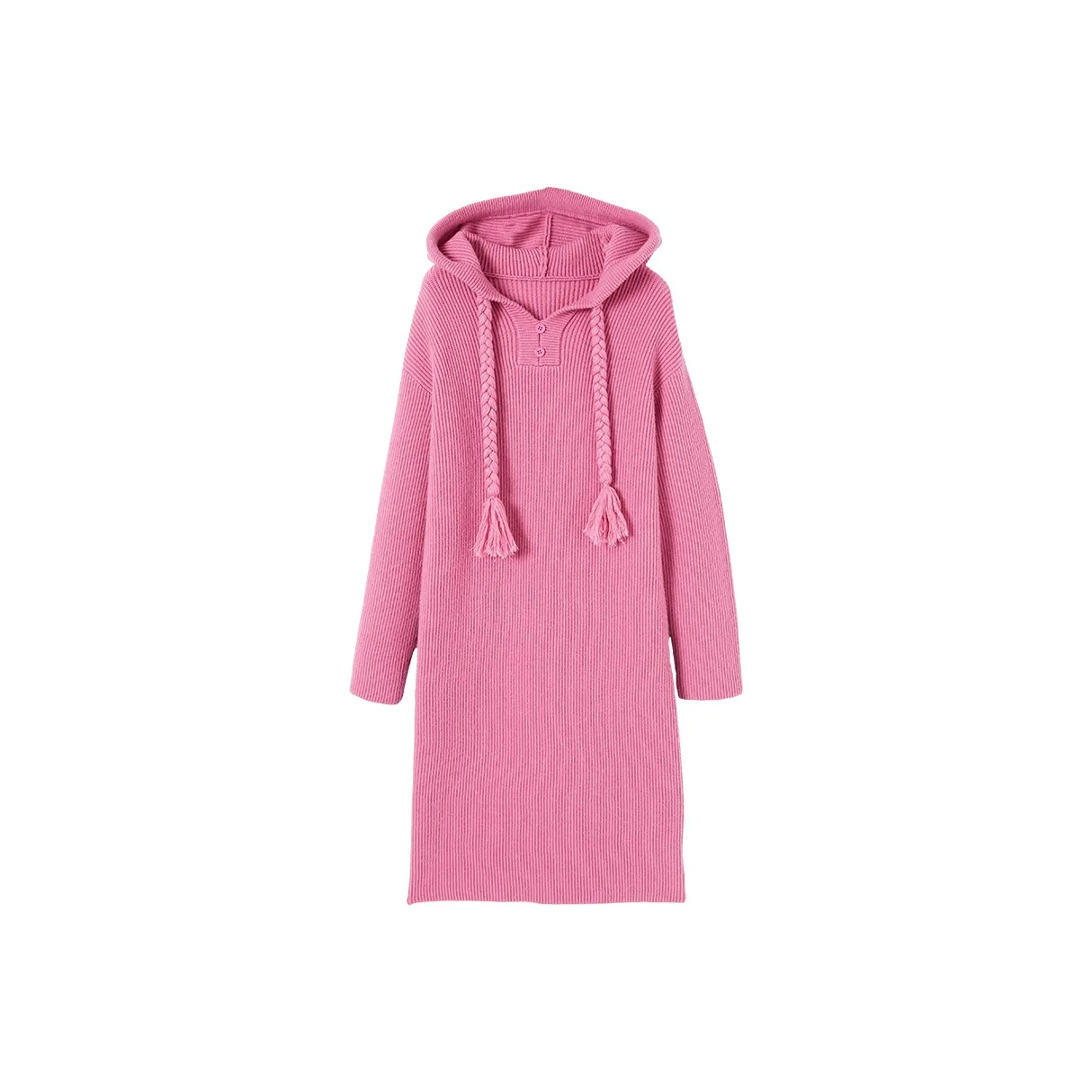 XIANGYING Длинное платье с длинными рукавами женское сливовый цвет