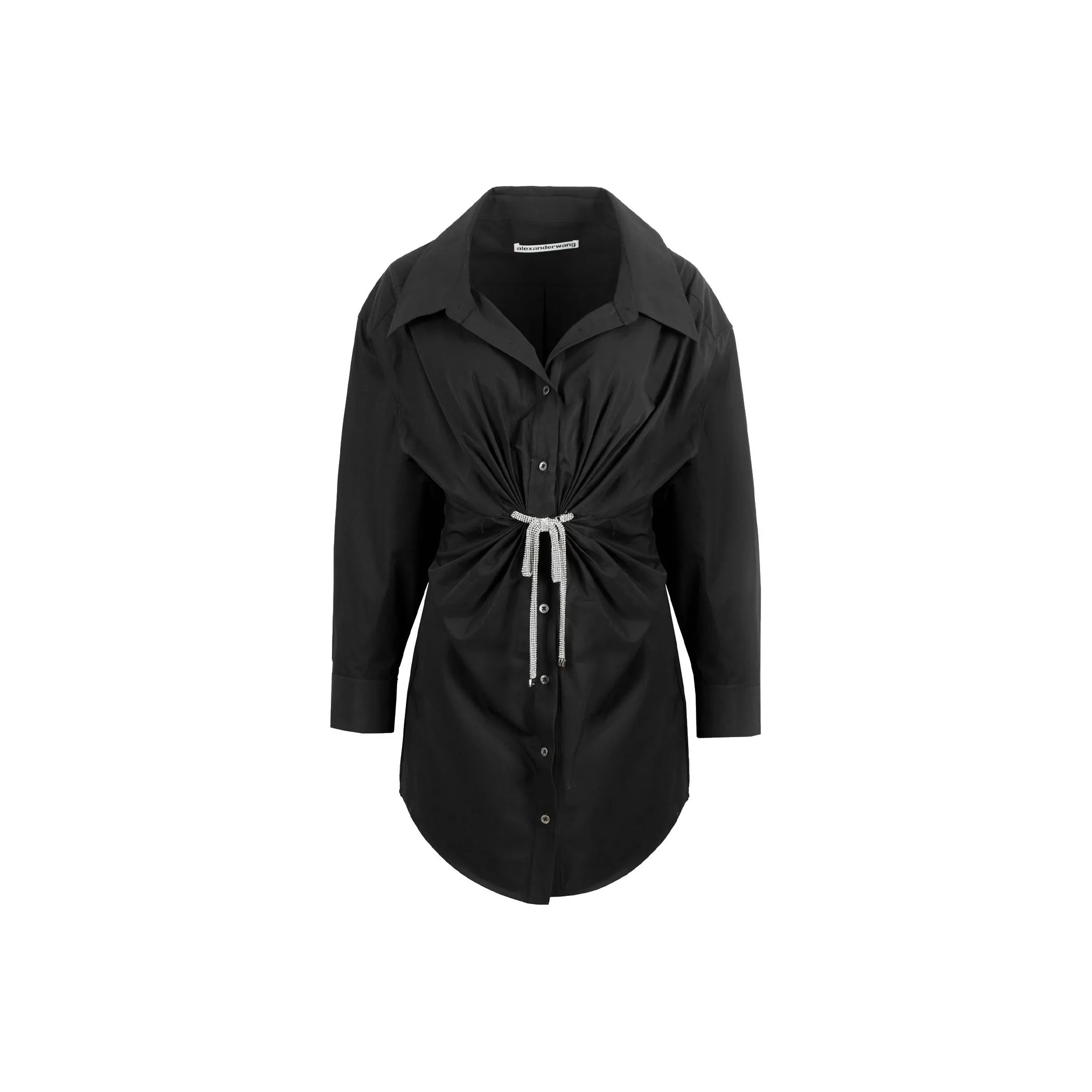 Alexander Wang Crystal embellished Mini Shirt Dress