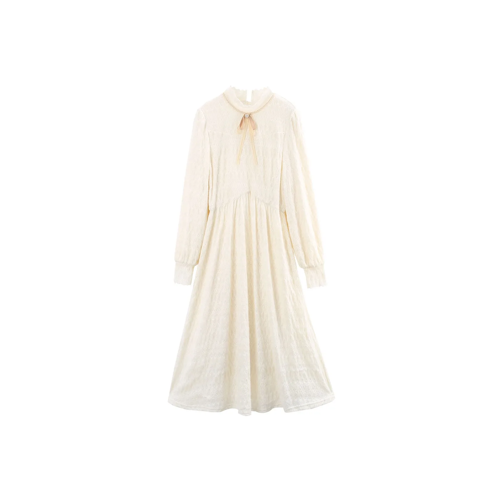 A Paradise For Awakening Long Sleeved Dress Women's Beige