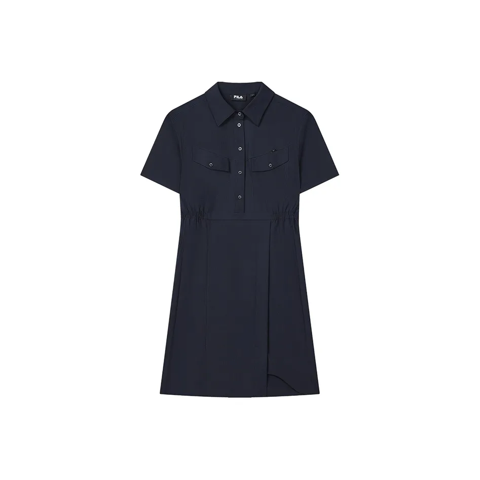 FILA Short Sleeved Dresses Women's Legend Blue