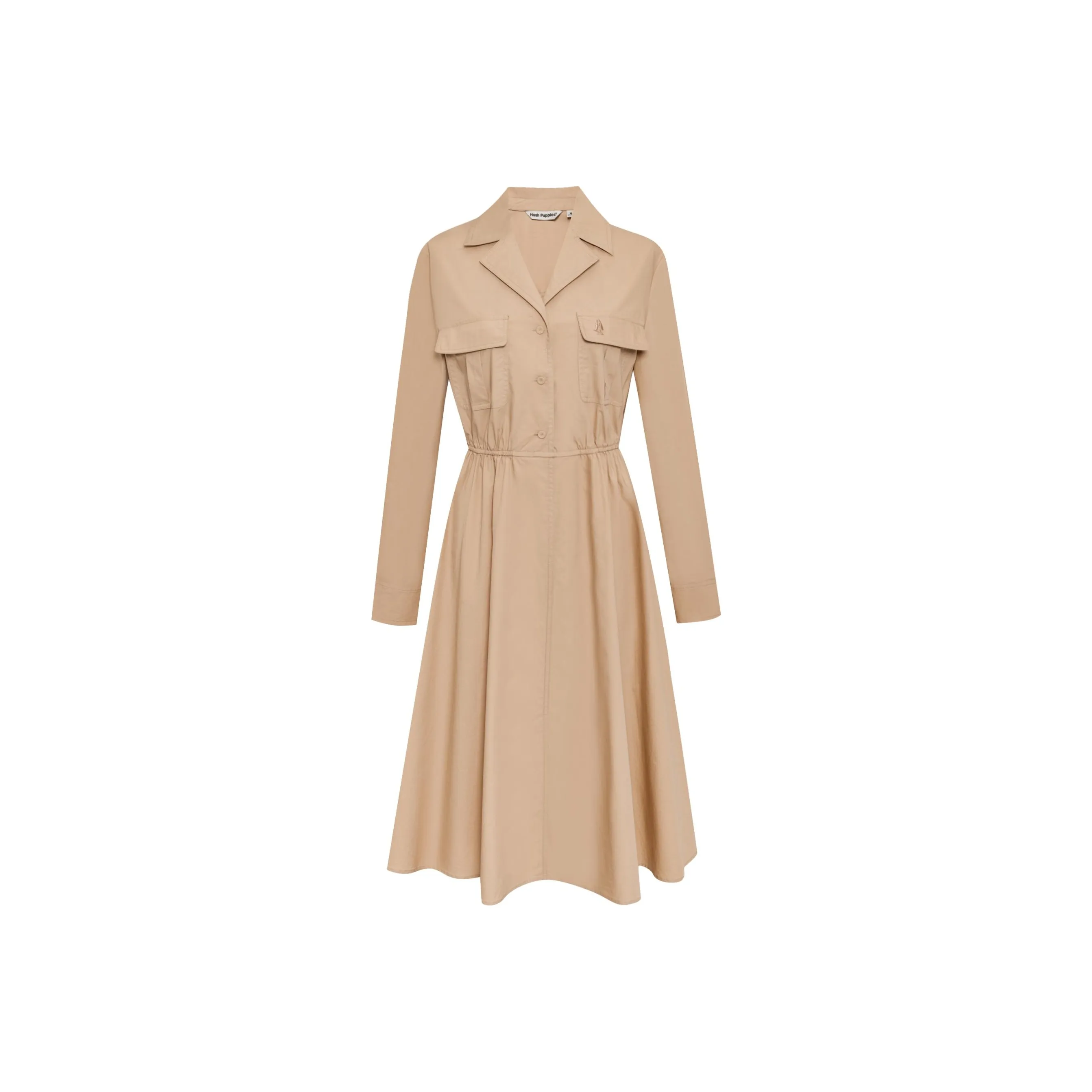 Hush Puppies Long Sleeved Dress Women's Apricot