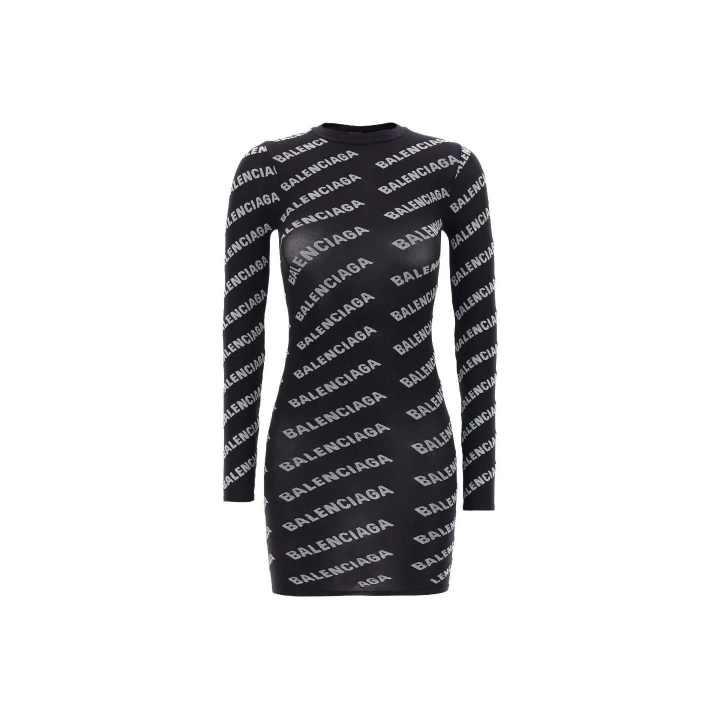 Balenciaga FW23 Long Sleeved Dress Women's Black