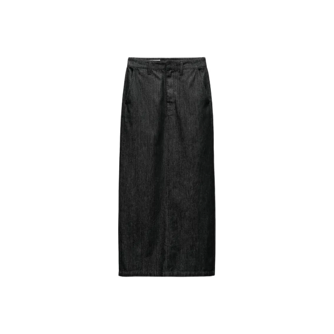 ZARA Новогодний угольно-серый женские джинсовые длинные юбки