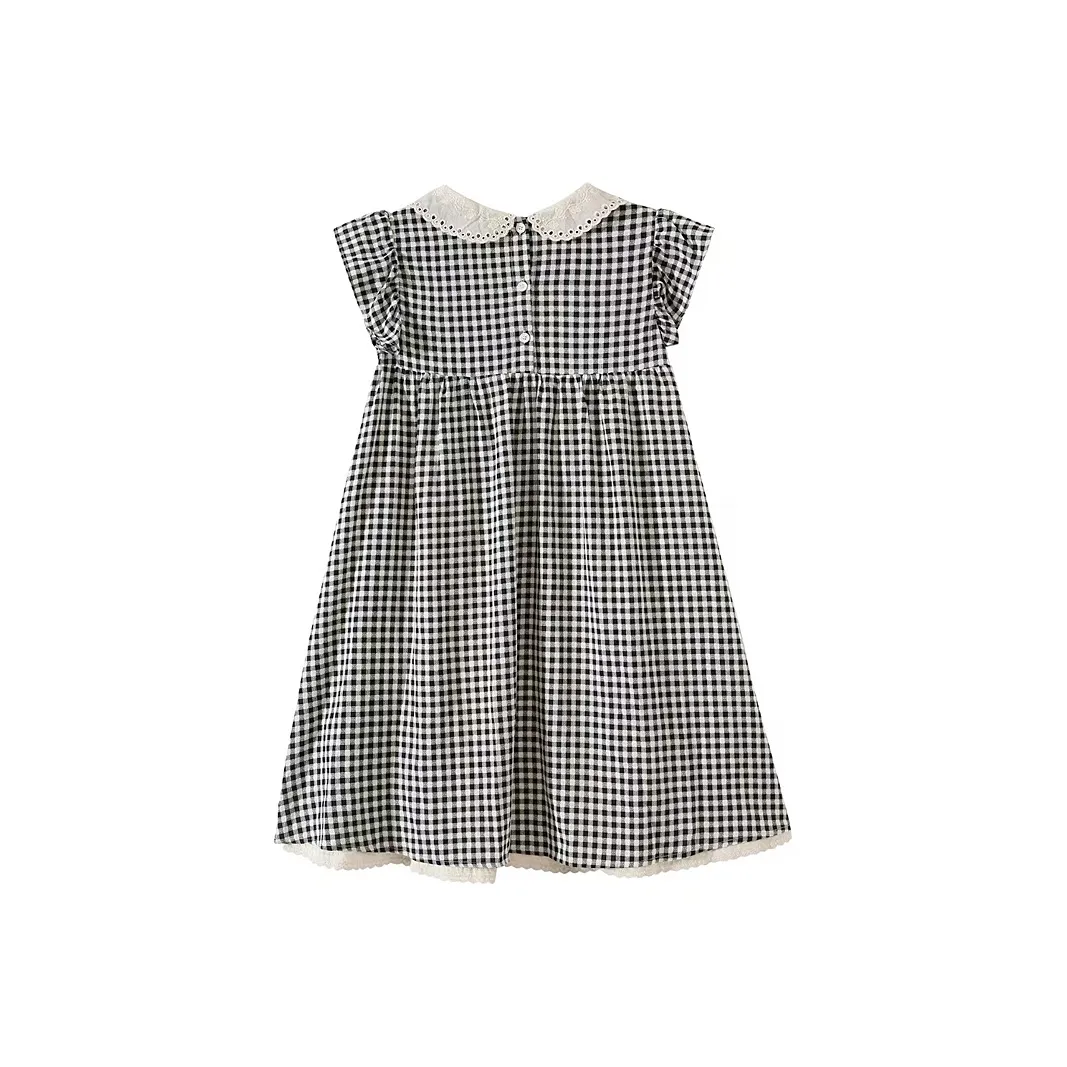 JOSR Short Sleeved Dresses Women's Plaid