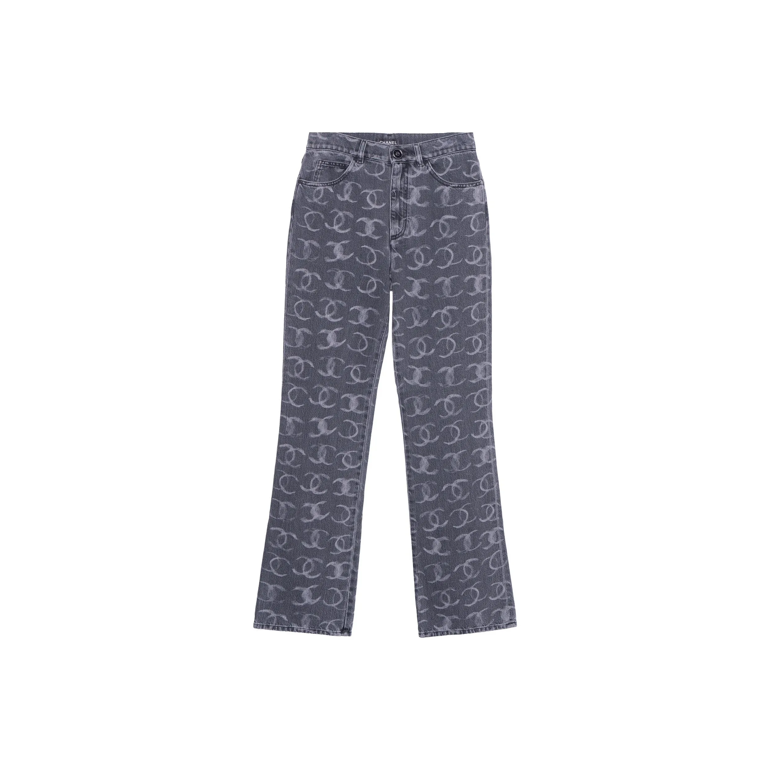 CHANEL Jeans Women's Gray