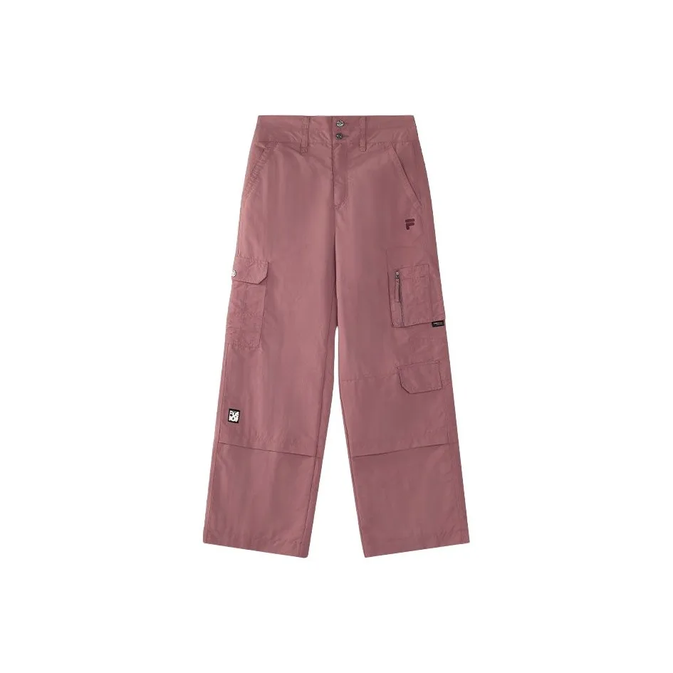 FILA FUSION WORKWEAR Cargo Pants Women's Rhododendron Purple Pink
