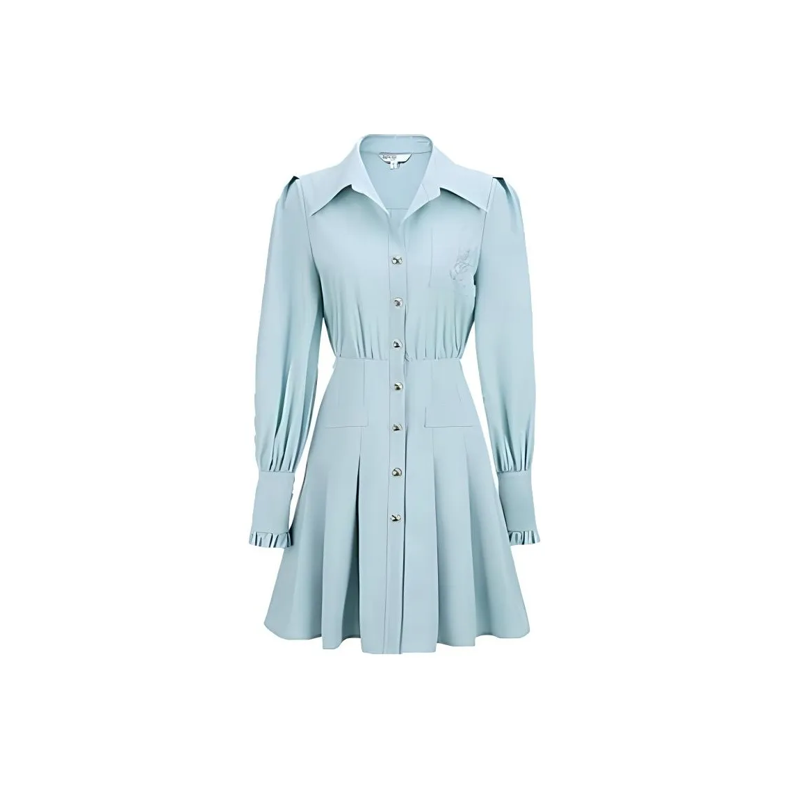 AIVEI Длинное платье с длинными рукавами женское мятно-зеленый