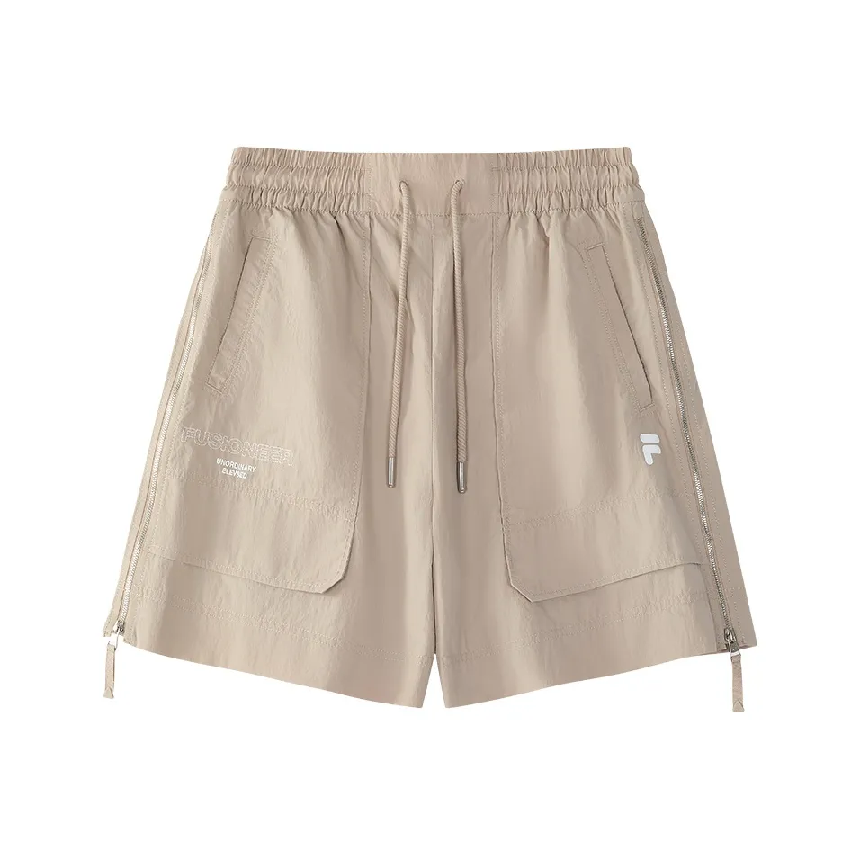 FILA FUSION Casual Shorts Women's Gray Brown Khaki