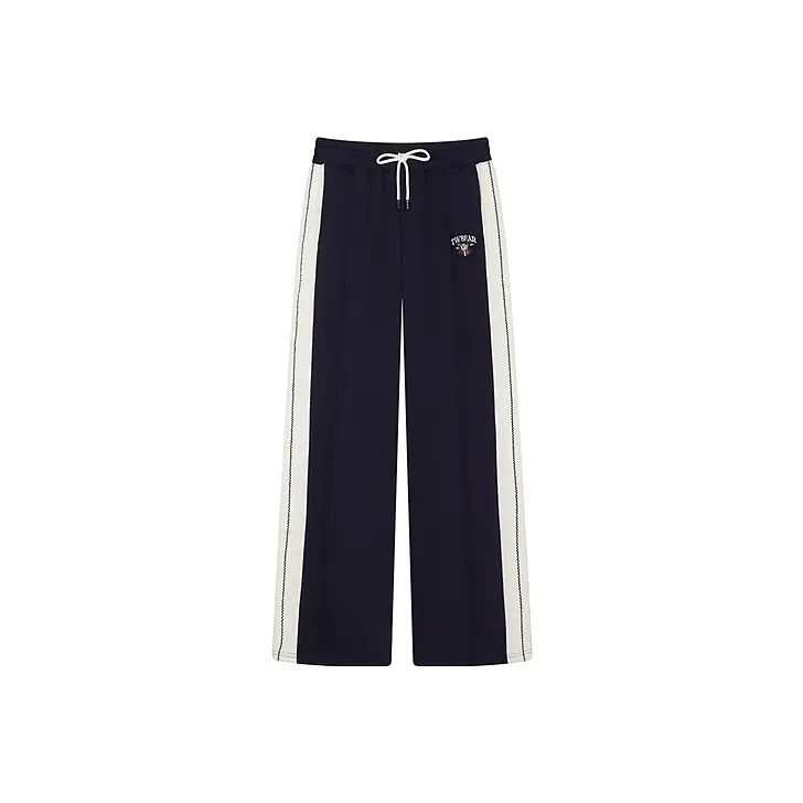 Teenie Weenie Knitted Sweatpants Women's Navy Blue