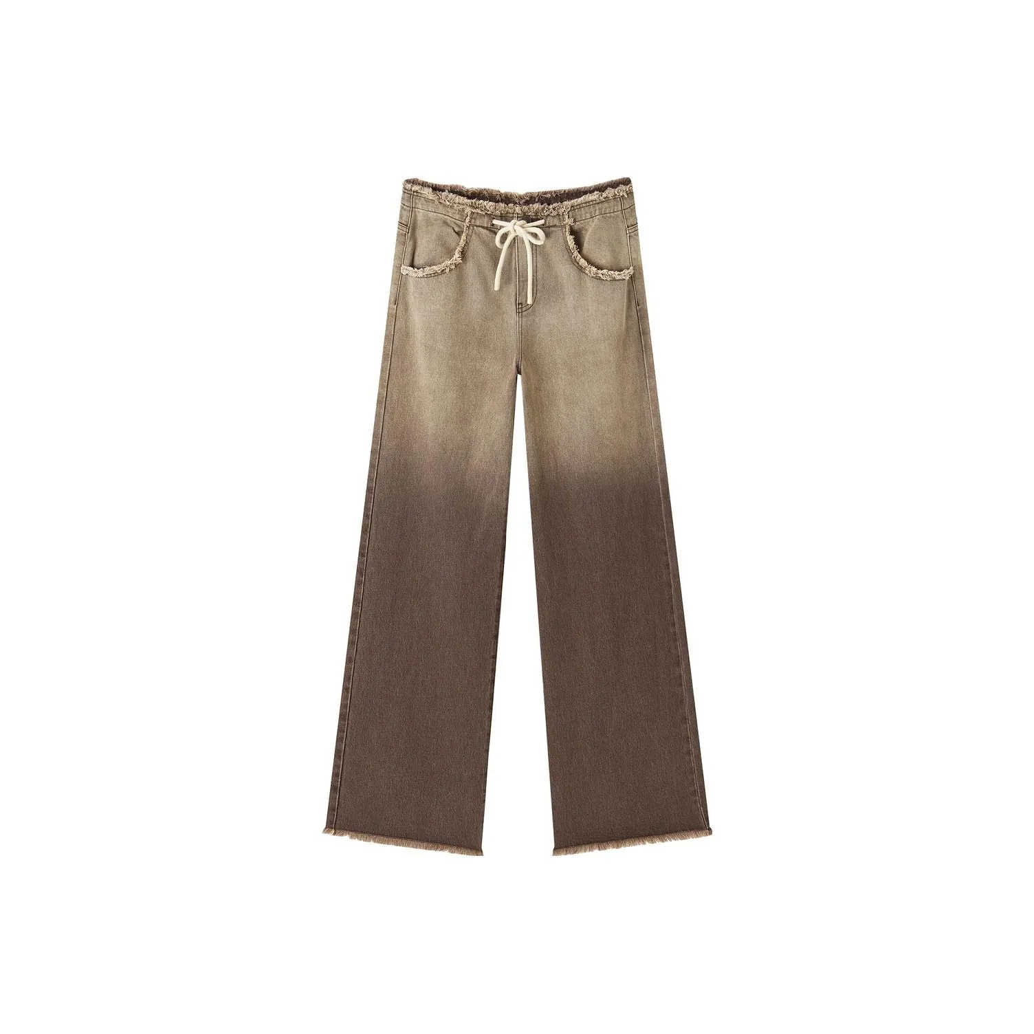 LEDIN Коричневые Женские Джинсы