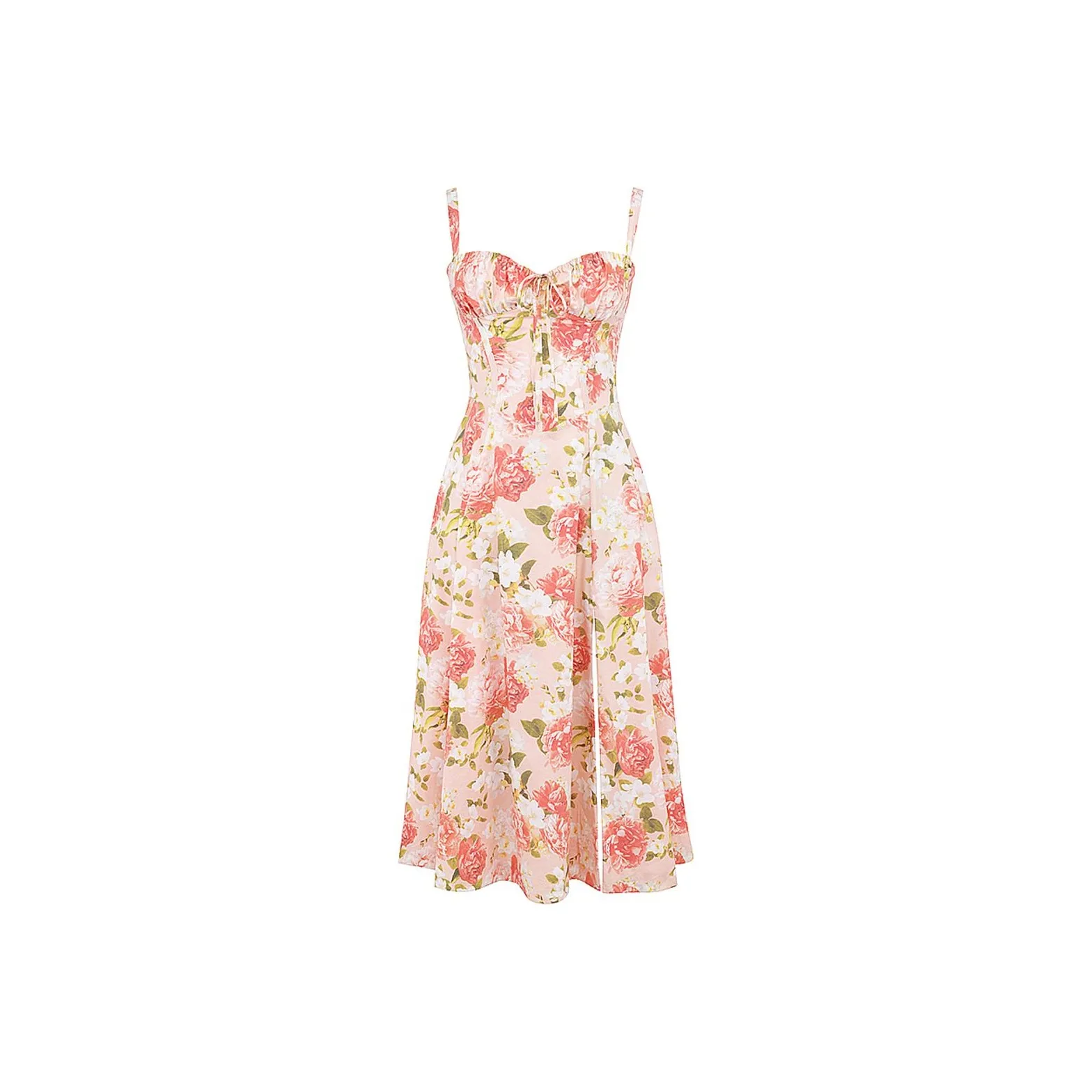 HOUSE OF CB CARMEN Slip Dress Women's PINK PEONY