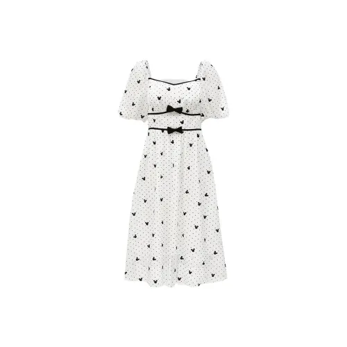 VERO MODA S85 Натуральный белый Женские Короткие Платья с Рукавами