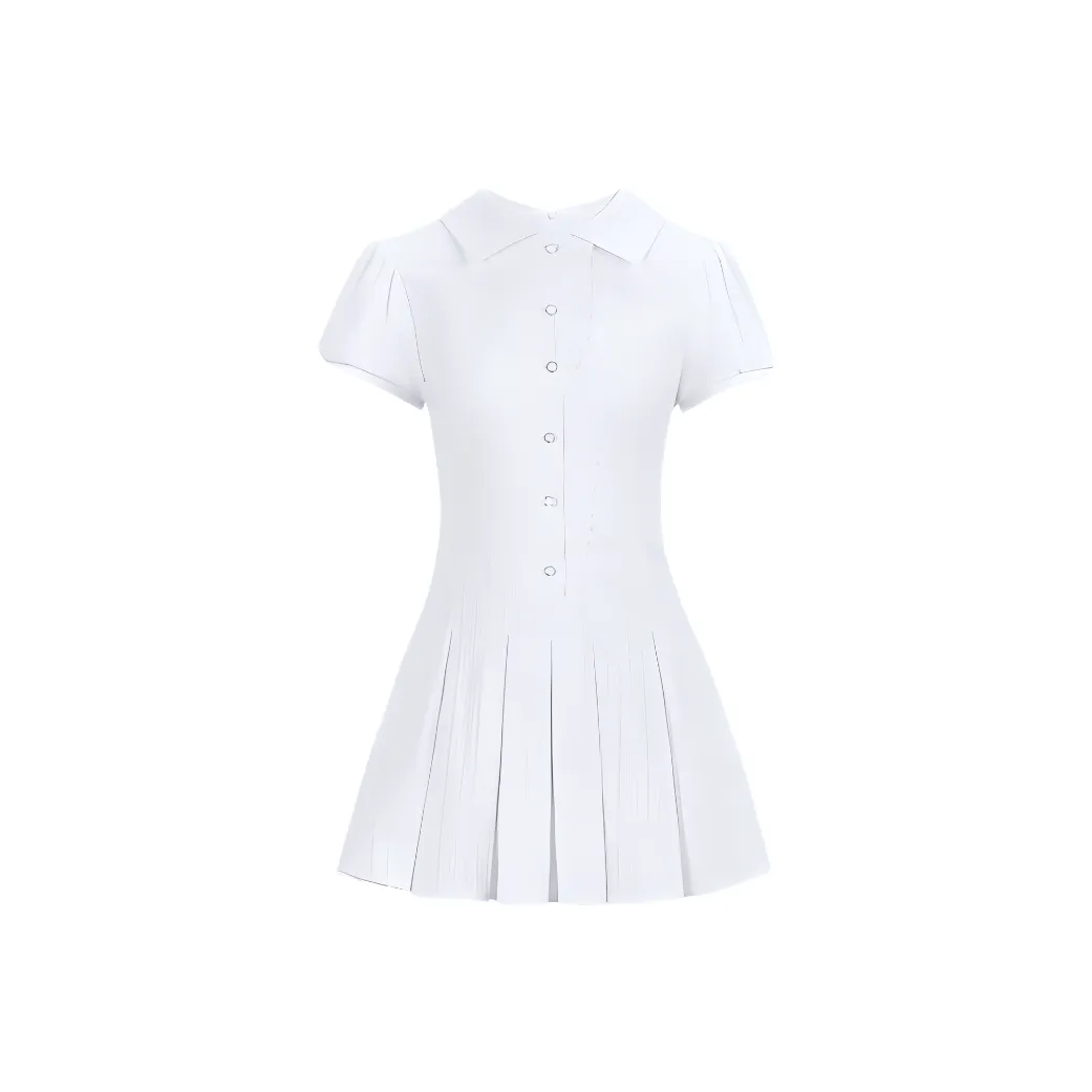 ABBY GODDESS Короткое платье с короткими рукавами женское белое