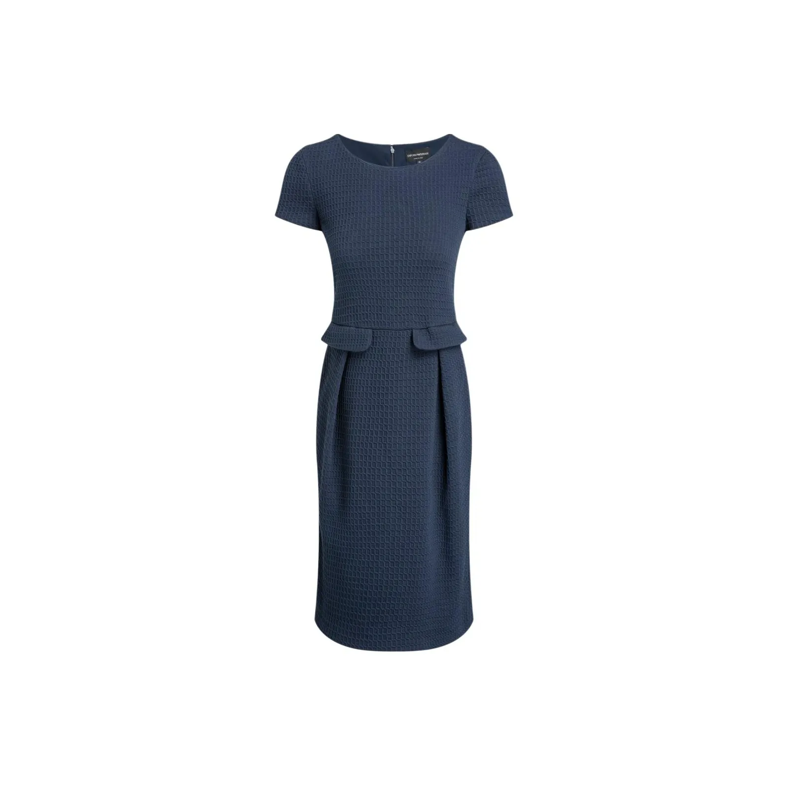 EMPORIO ARMANI Короткое платье с короткими рукавами женское темно-синий