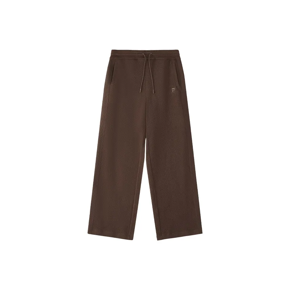 FILA FUSION Темно-земляные умбровые женские вязаные тренировочные брюки