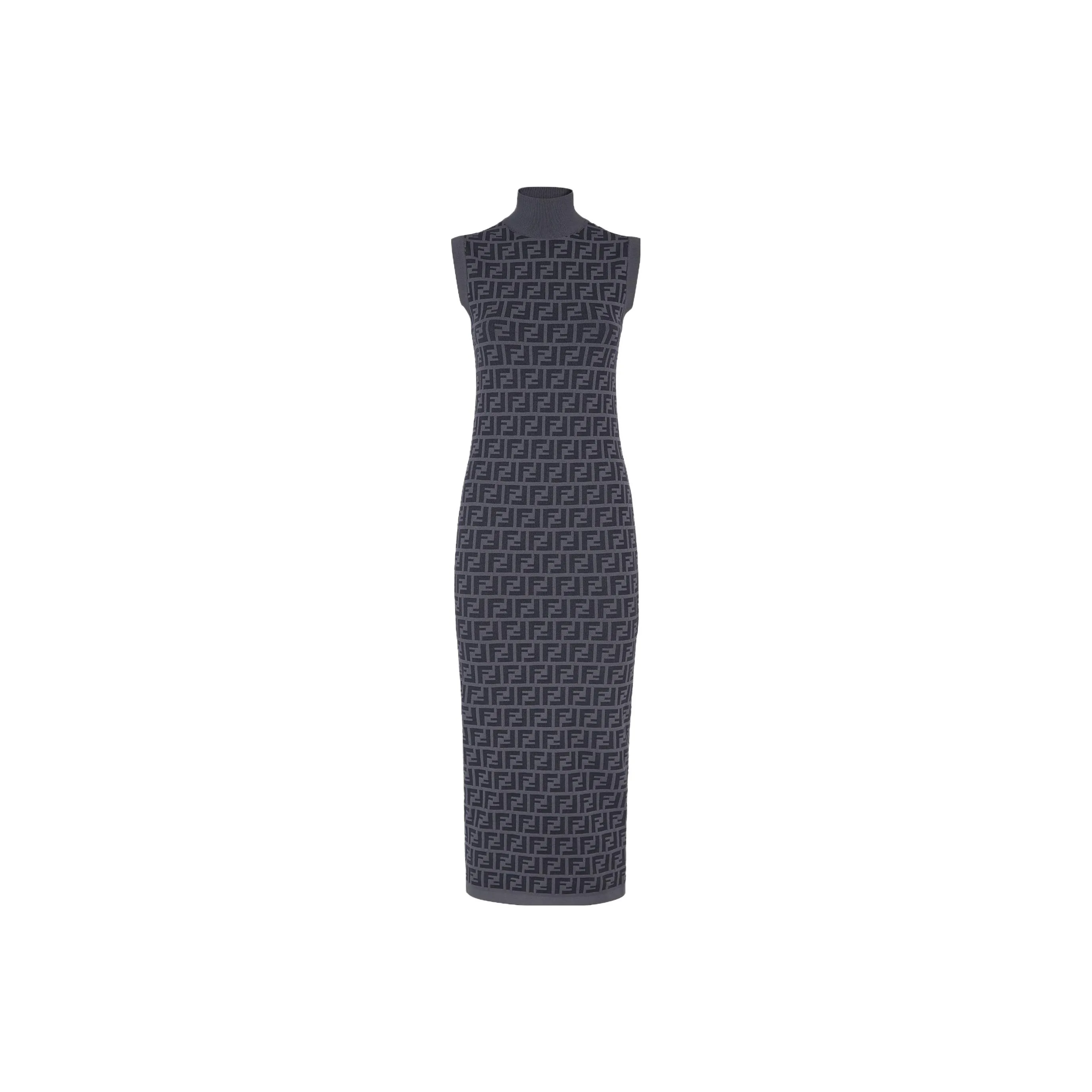 FENDI Ff Motif Sleeveless Maxi Dress