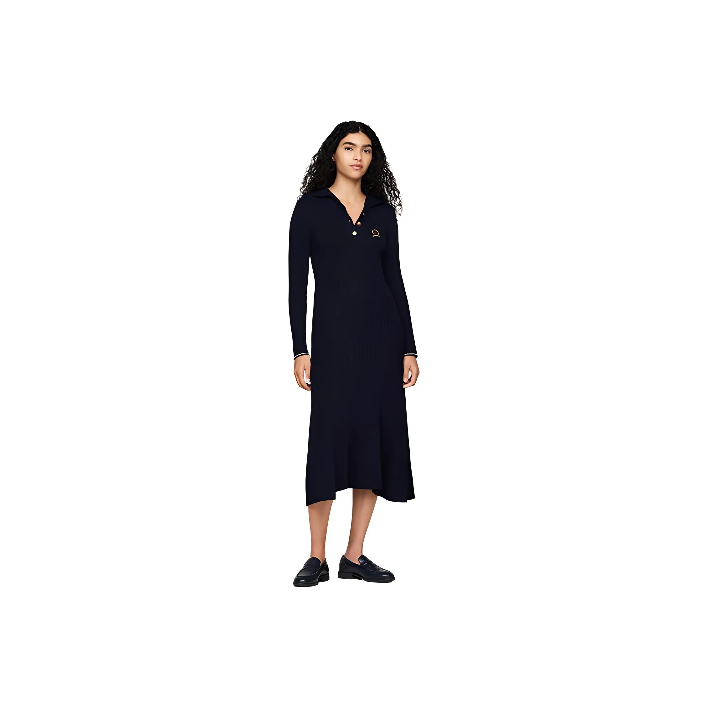 Tommy Hilfiger Long Sleeved Dress Women's Navy Blue
