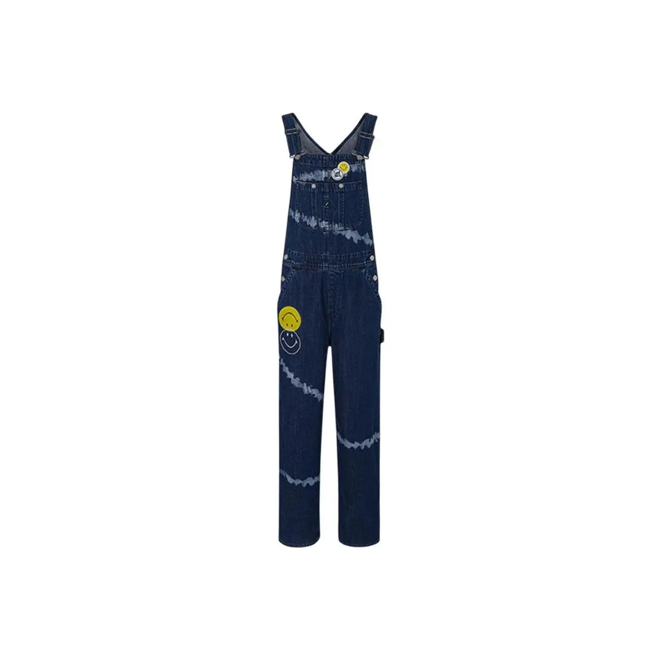 Lee x Smiley Overalls Women's Medium Dark Blue
