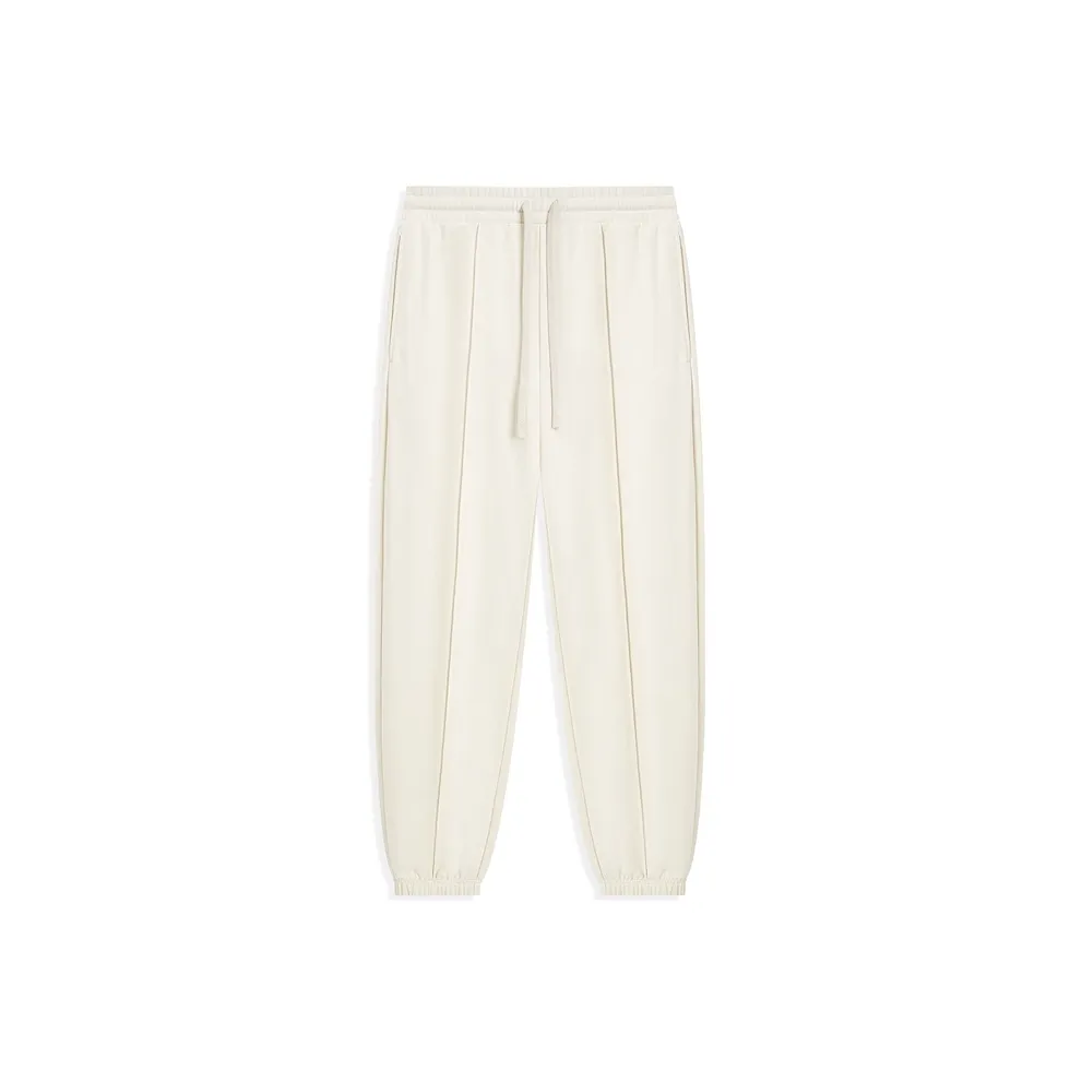 XTEP Little C Pants Knitted Sports Pants Women's Cotton White