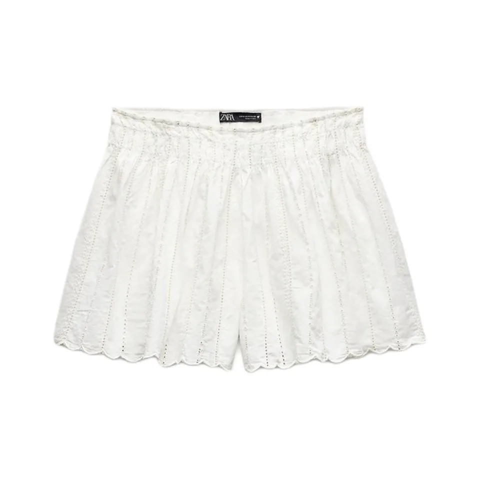 ZARA Casual Shorts Women's White