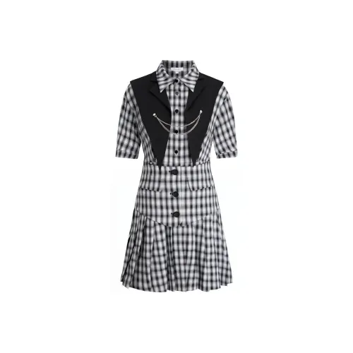 GIVH SHYH Black Женские Короткие Платья с Рукавами
