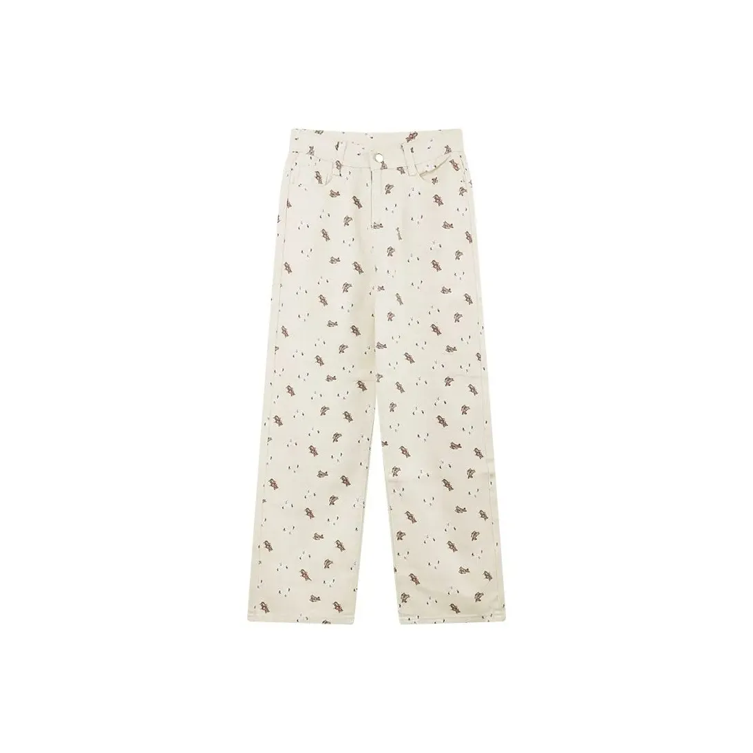 Shuhao Bai Белые Женские Джинсы