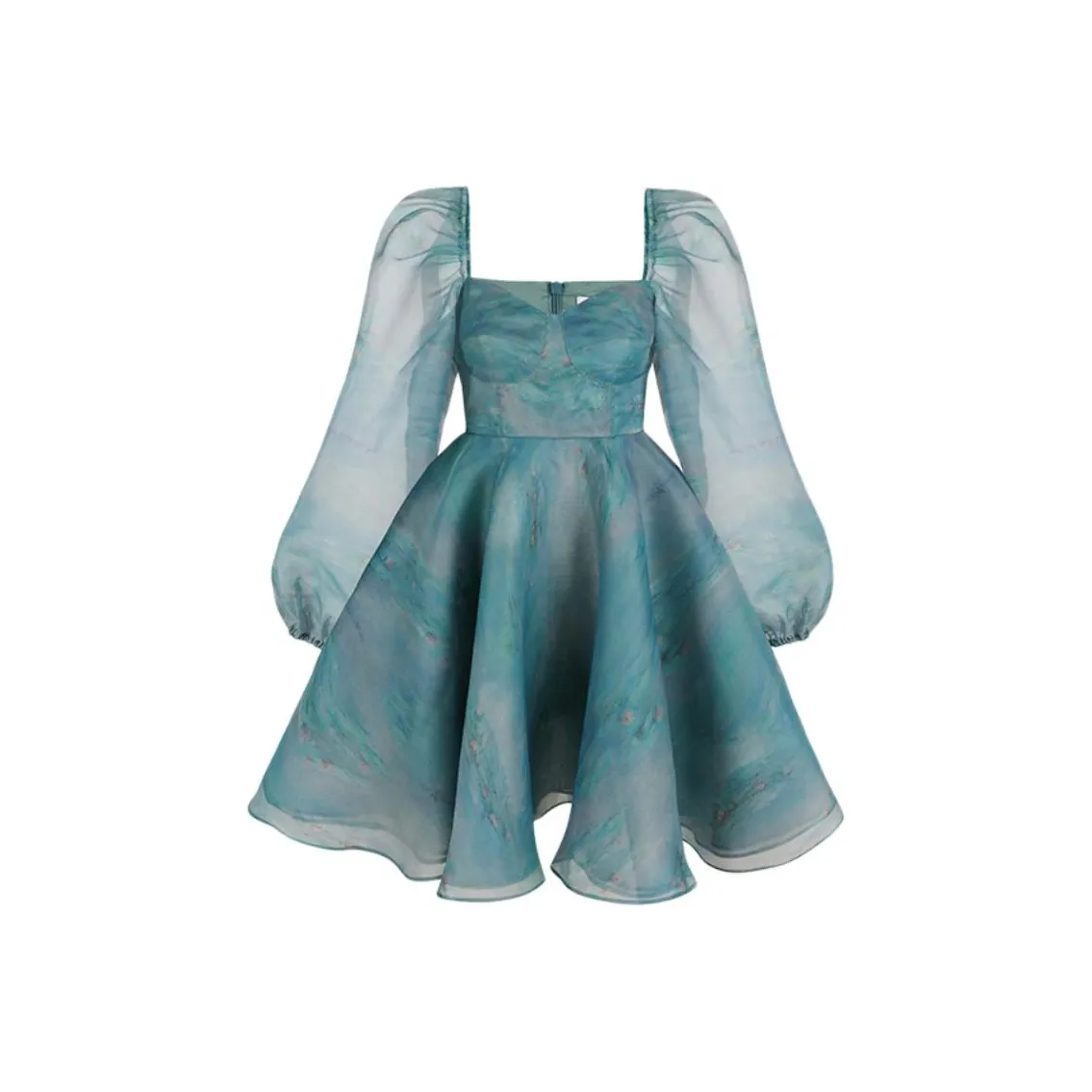 Selkie Collection SS24 Long Sleeved Dresses Women's Monet Lotus Pond Print