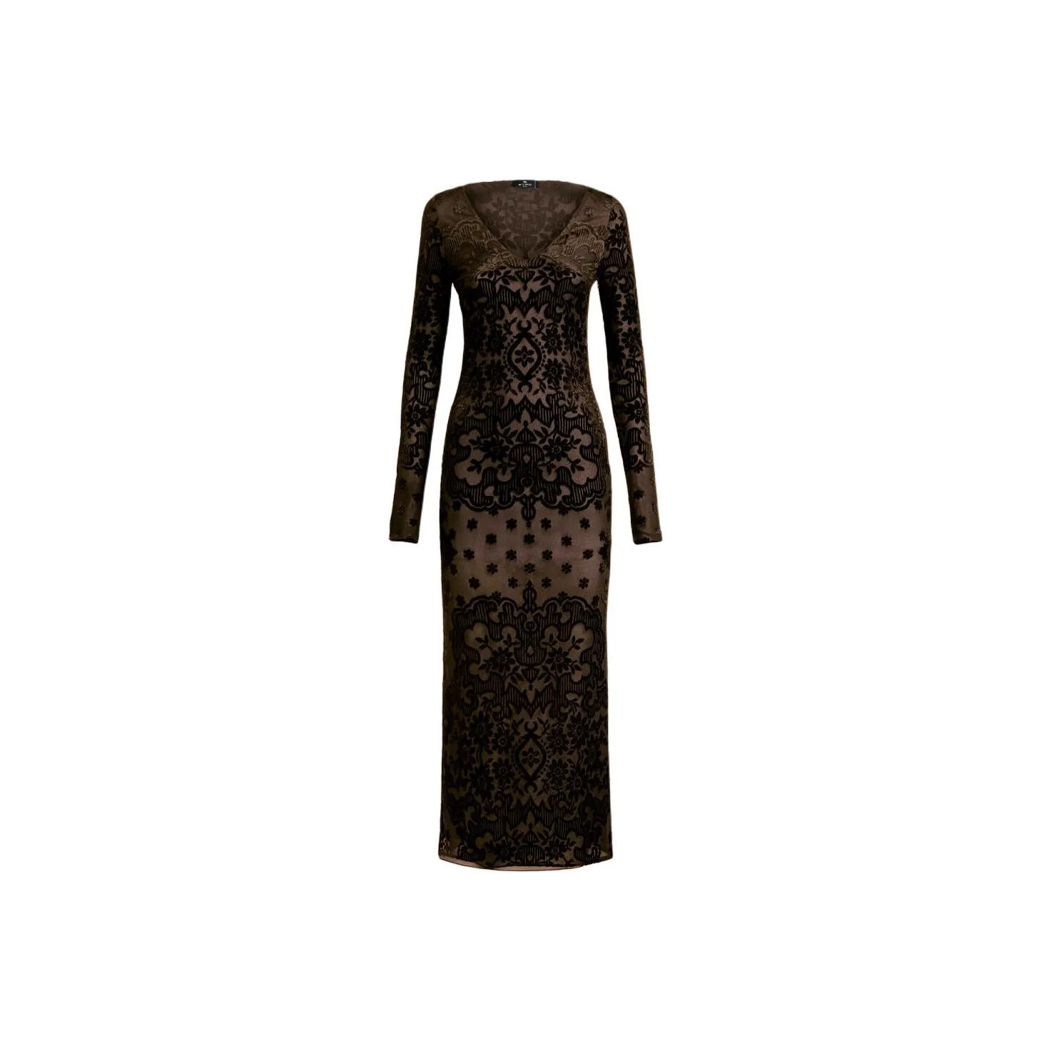 ETRO Tulle Jacquard Velvet Dress