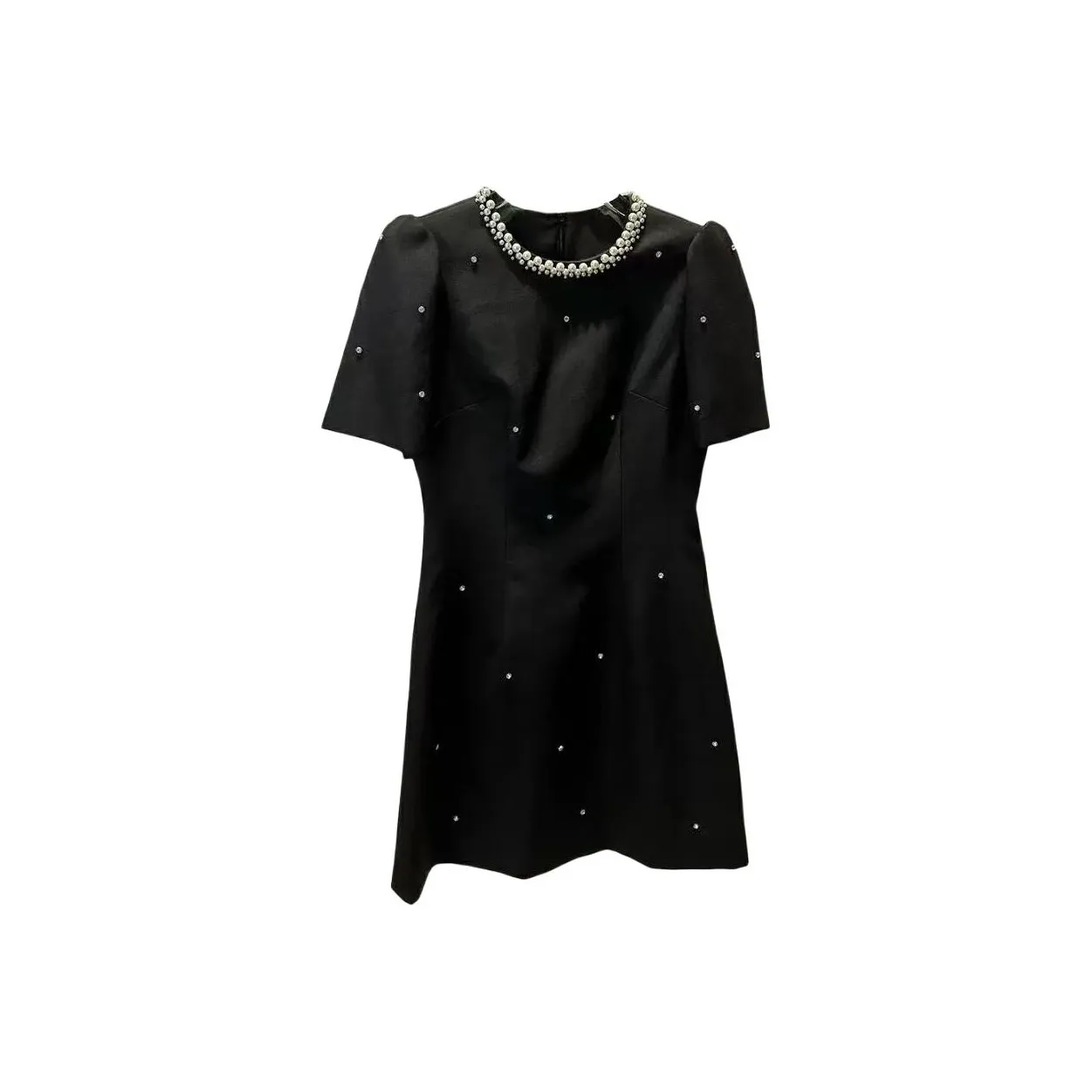 KEAB Короткий рукав Платье Женское Черное