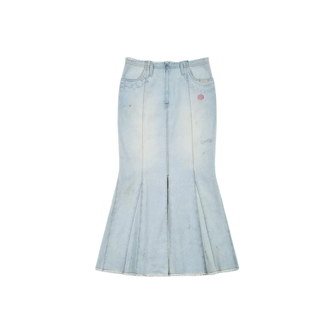 GOOD BAI GOODEES New Year Collection Джинсовая светло-голубая Женская джинсовая длинная юбка