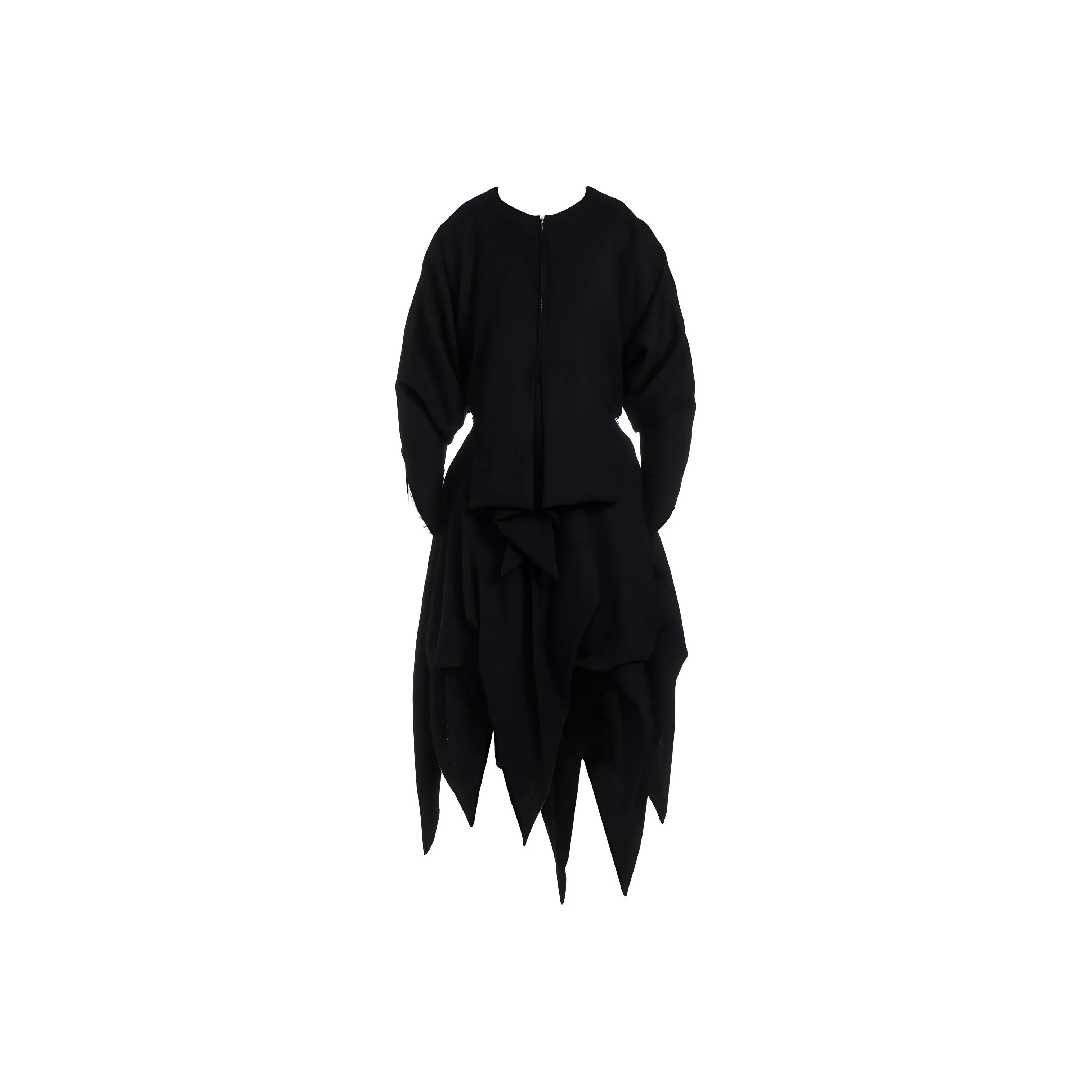 Yohji Yamamoto Long Sleeved Dresses Women's Black