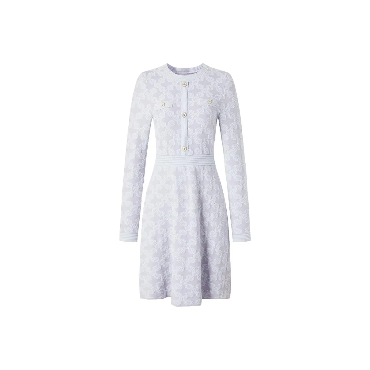 JZ. ANNAKRO Сиреневый Женские Длинные Платья с Рукавами