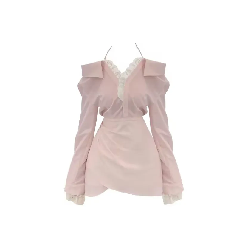 BDGU Длинное платье с длинными рукавами женское