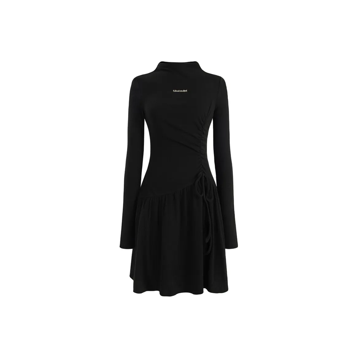 UNIFREE Длинное платье с длинным рукавом женское черное