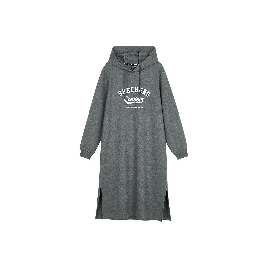 Skechers Colorful Long Sleeved Dress Women's Mixed Heather Gray