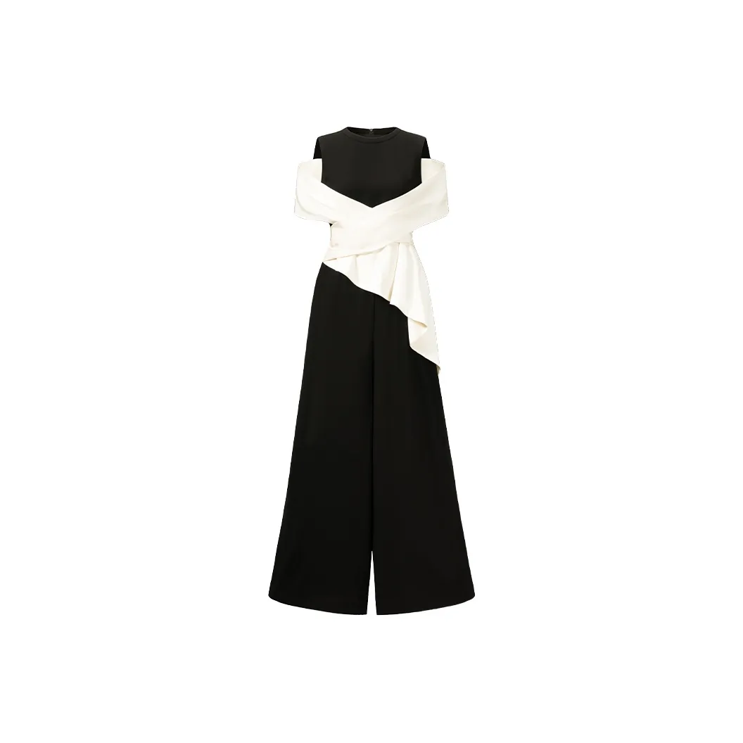 CHICHY CHICHY Size Sister Collection, Italy Version Designer Jumpsuit Women's Premium Black