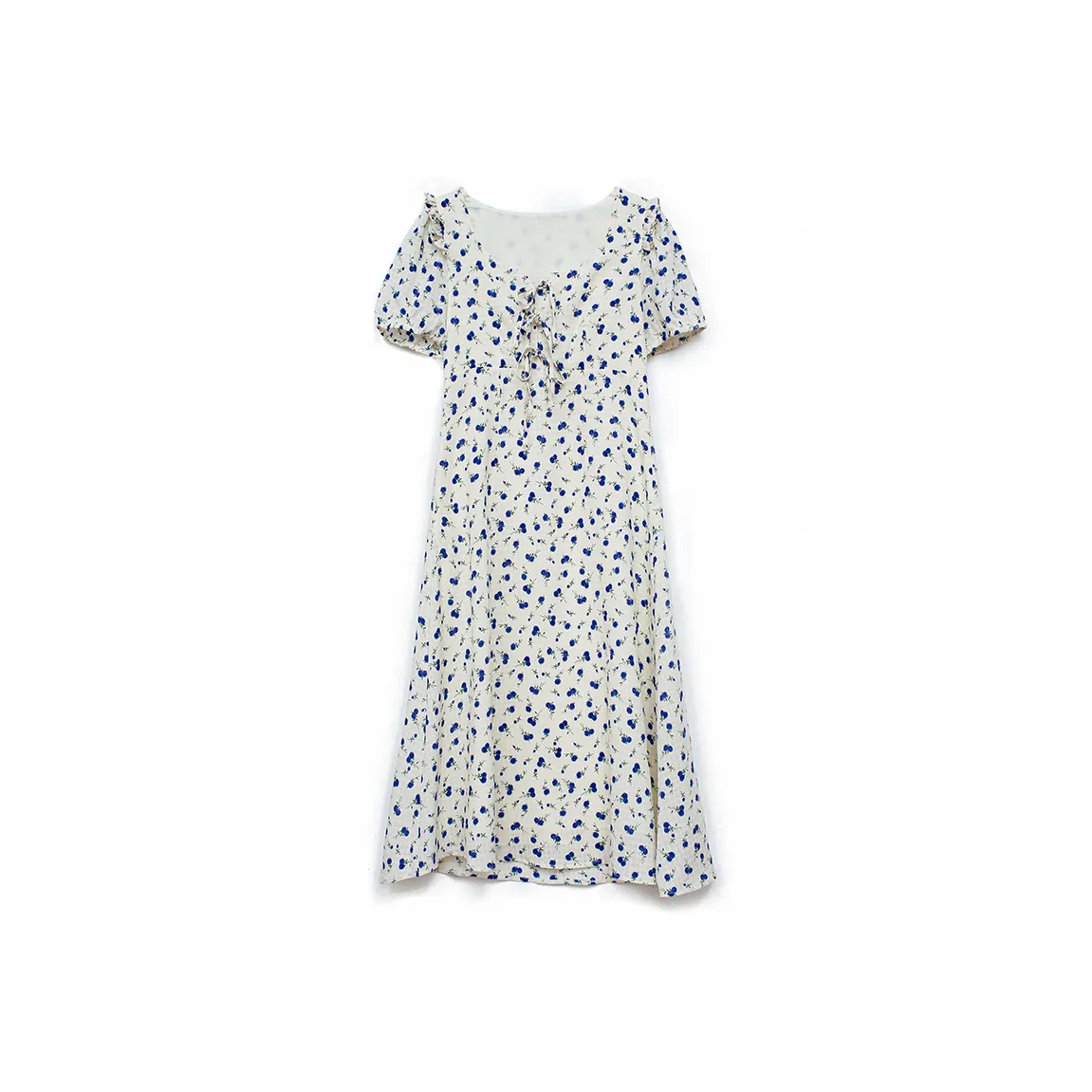 HUASJ Short Sleeved Dresses Women's Blue