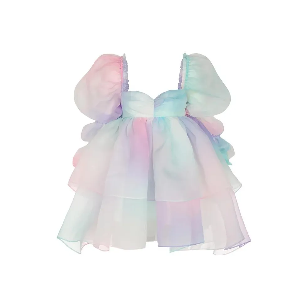 Selkie Коллекция Длинное Платье с Длинными Рукавами Женское Многоцветное