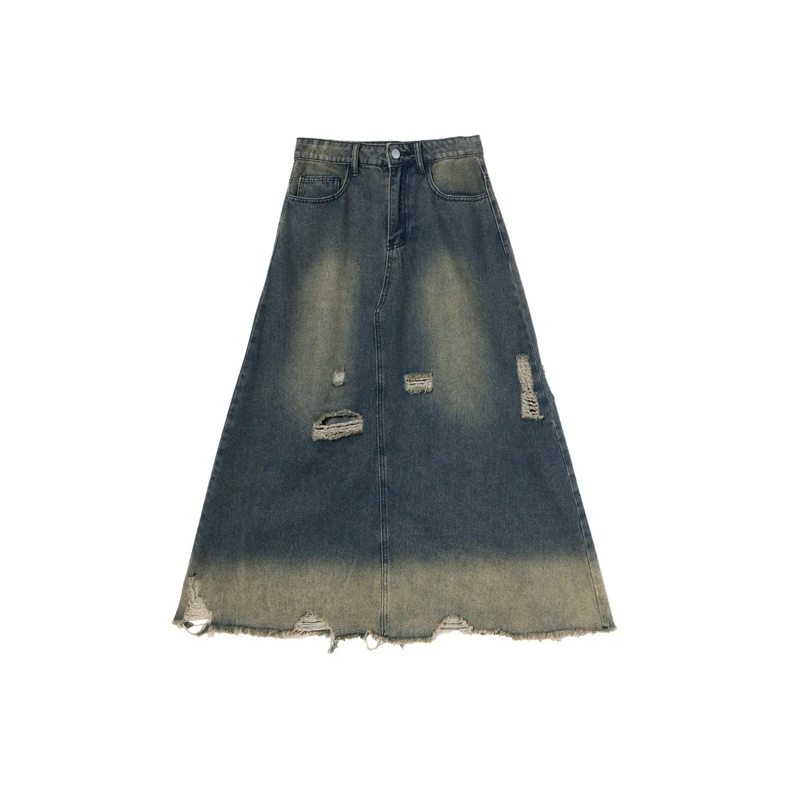 WESTLINK Деним Длинная Юбка Женская Синяя