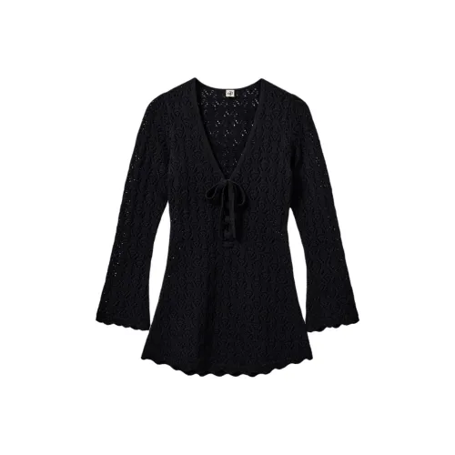 The. garment Black Женские Длинные рукава Платья