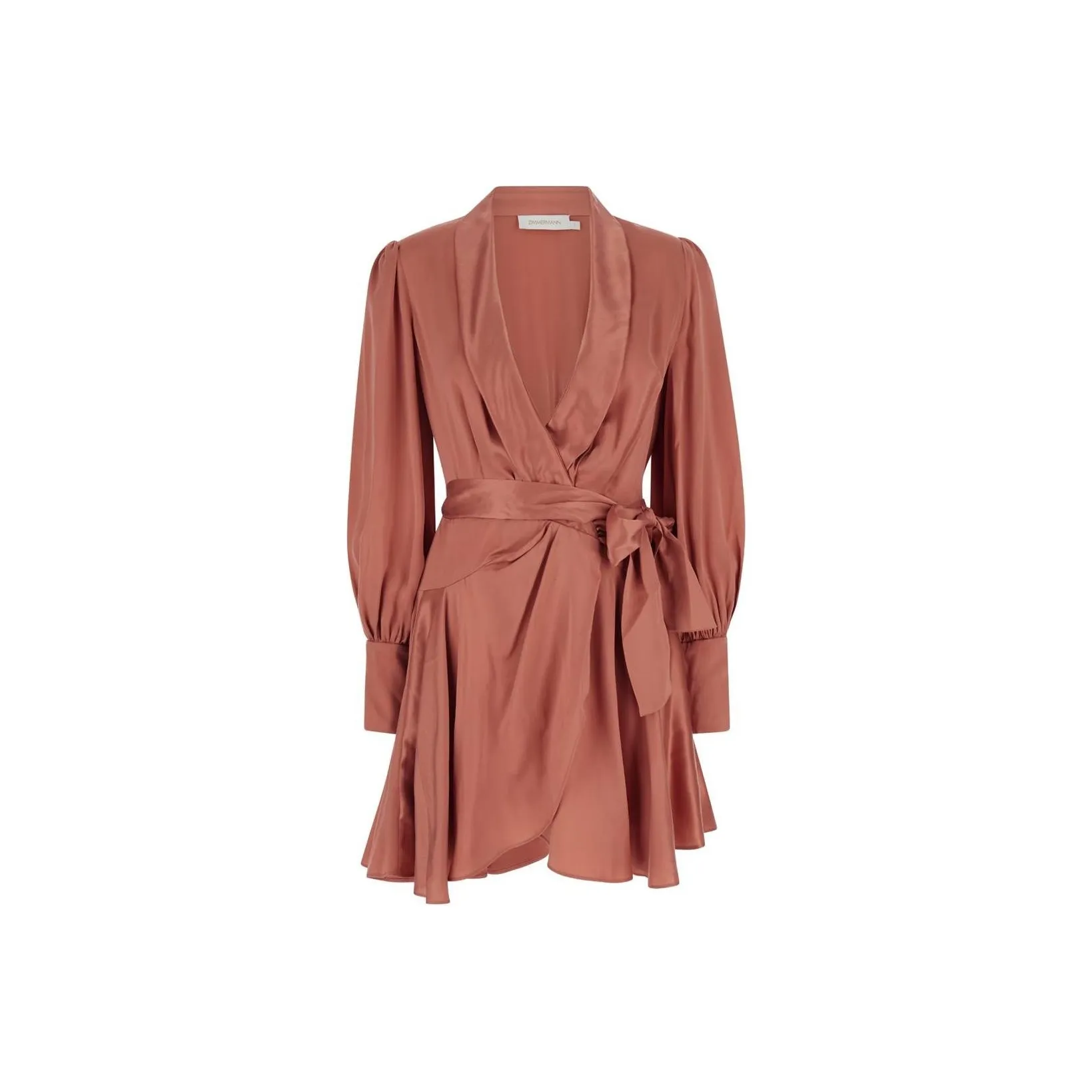 Zimmermann Silk Wrap Mini Dress
