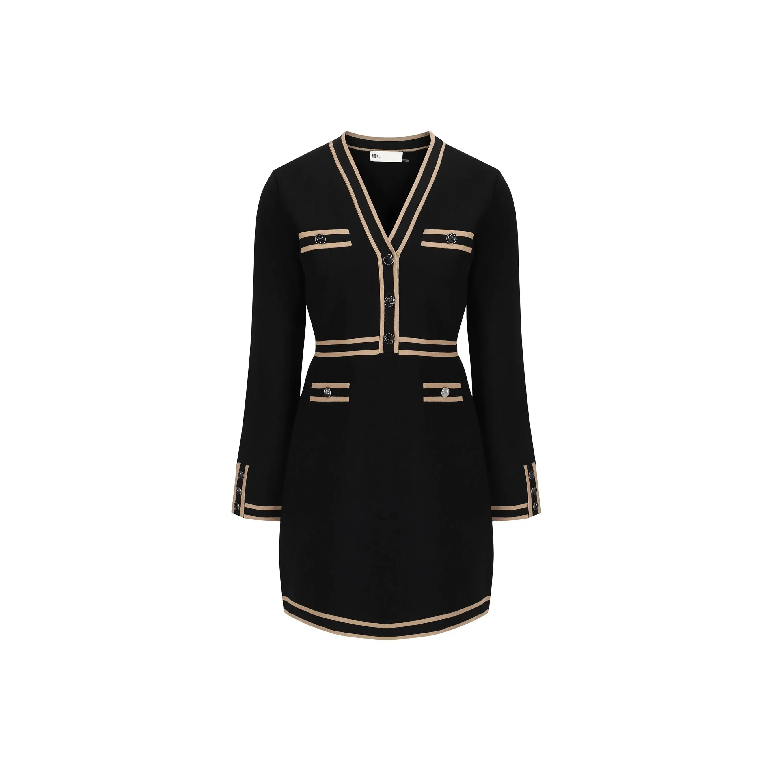TORY BURCH Kendra Long Sleeved Knitted Dress