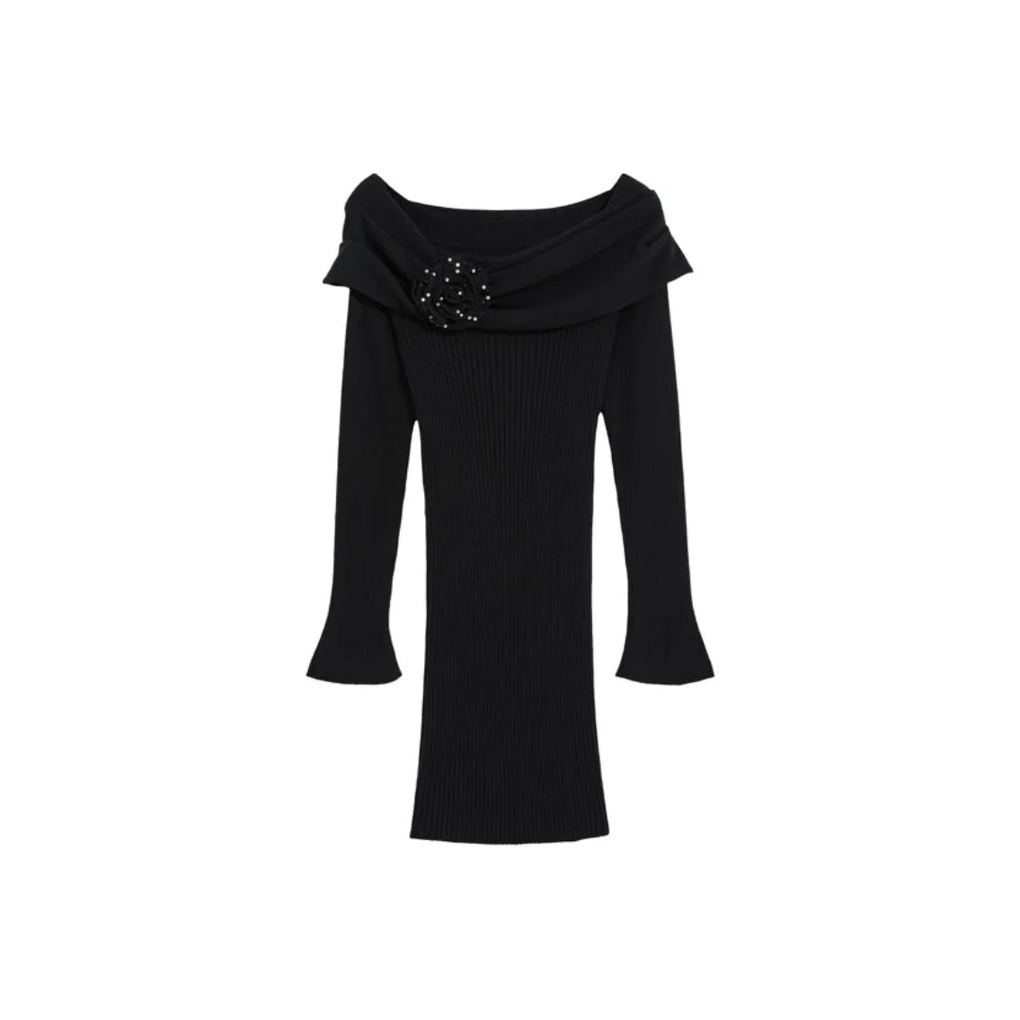 Bebe Long Sleeved Dresses Women's Black