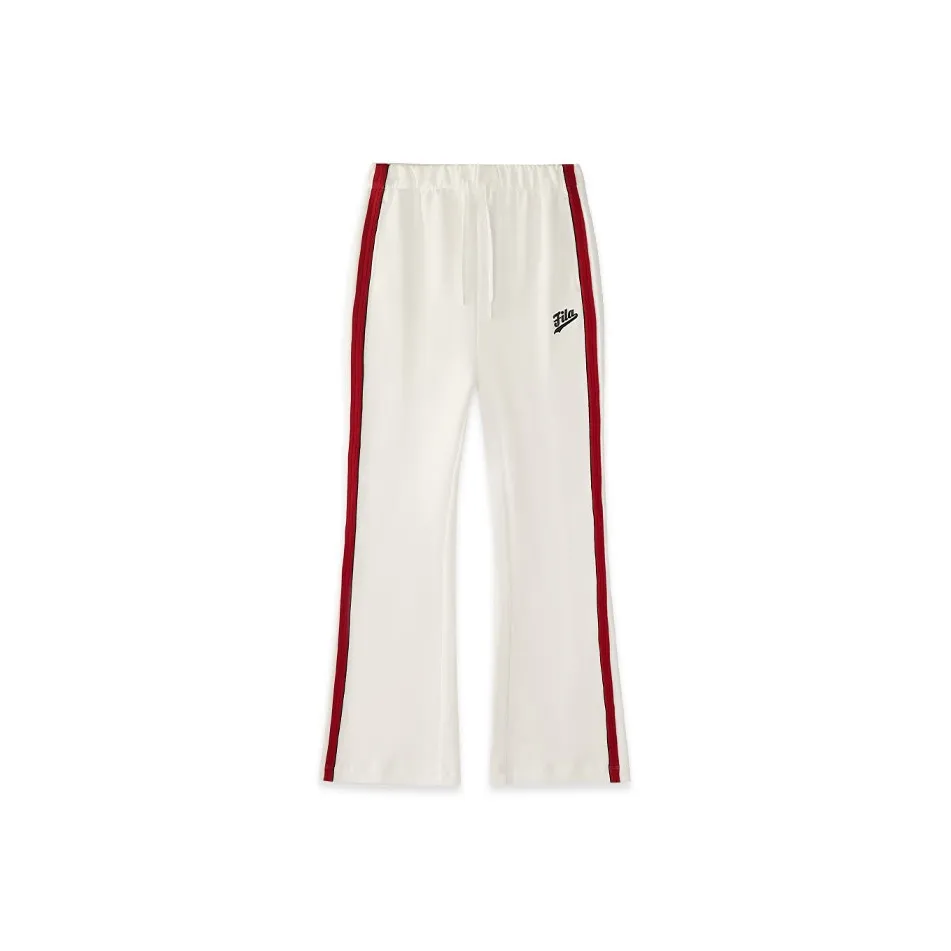 FILA FUSION LIFE Вязаные тренировочные брюки женские цвет облачно-белый